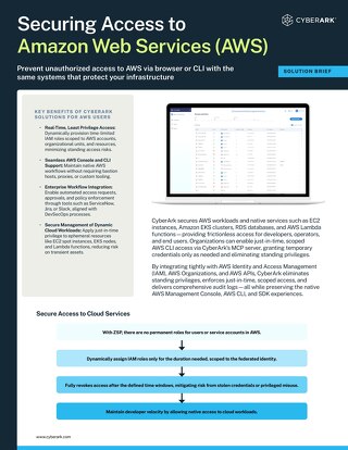 Securing Access to Amazon Web Services (AWS)