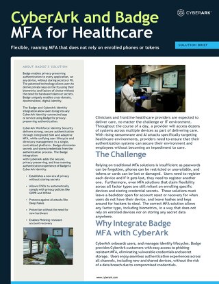 CyberArk Badge MFA for Healthcare
