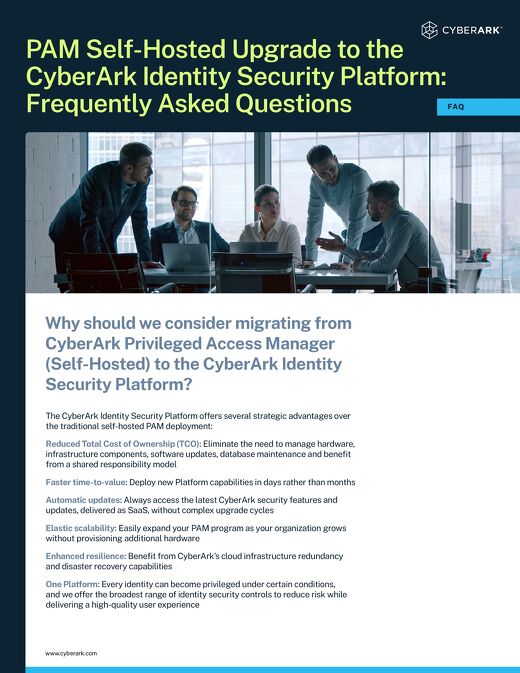 PAM Self - Hosted Migration to PAM SaaS - FAQ