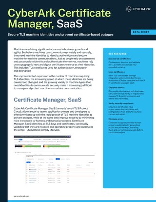 CyberArk Certificate Manager SaaS