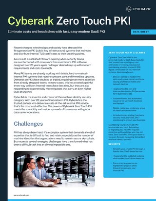 CyberArk Zero Touch PKI