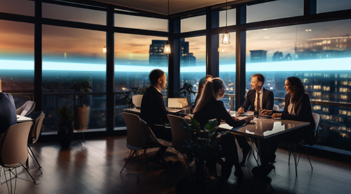 homepage-component people sitting at a conference desk